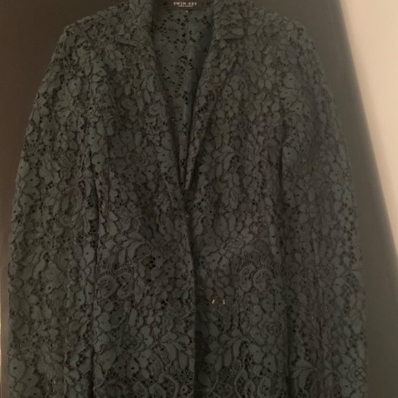Twin-set Green lace jacket - Picture 2 of 4